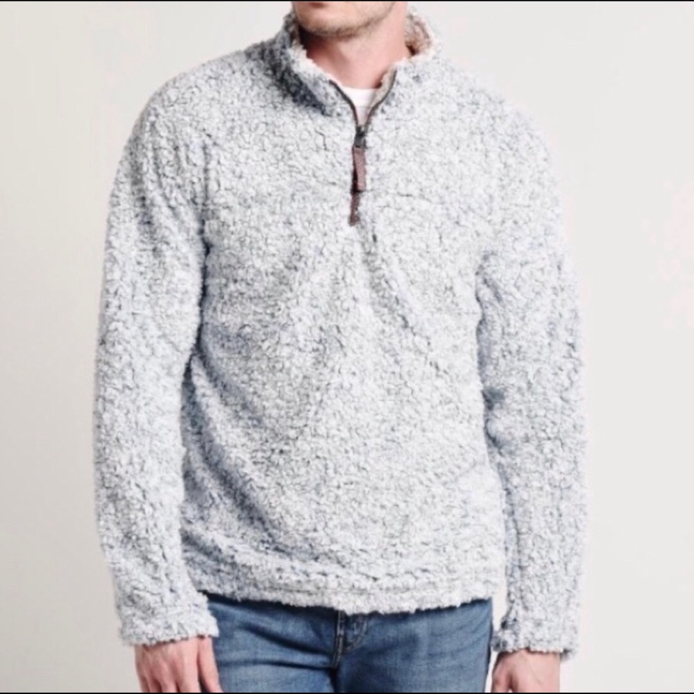 True grit men’s frosty tipped Sherpa pullover